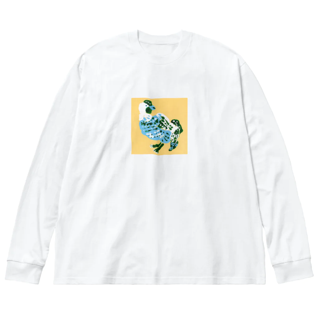 【趣味】ゆるい絵を描くのこけこっこー Big Long Sleeve T-Shirt