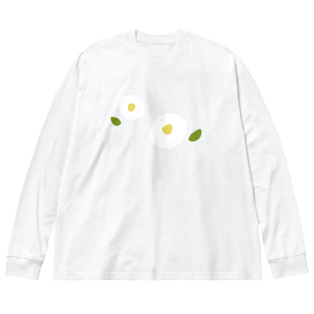 kozukuzukzの椿（白ふたつ） Big Long Sleeve T-Shirt