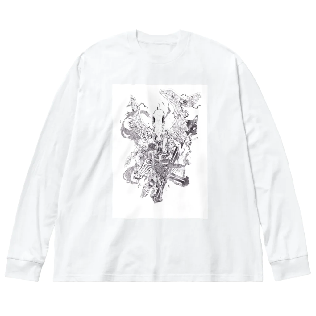 也。の無垢 Big Long Sleeve T-Shirt