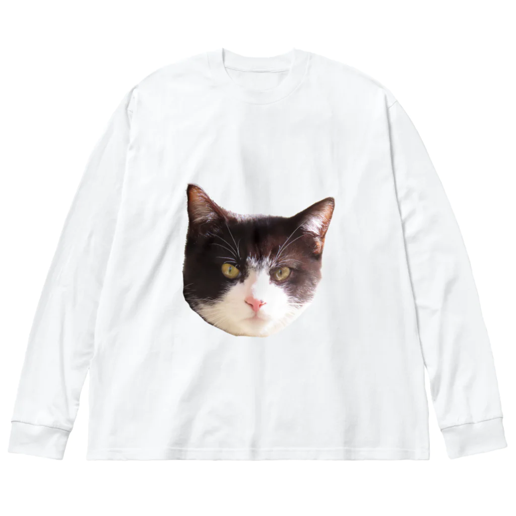 でおきしりぼ子の実験室の吾輩は猫である。 ビッグシルエットロングスリーブTシャツ