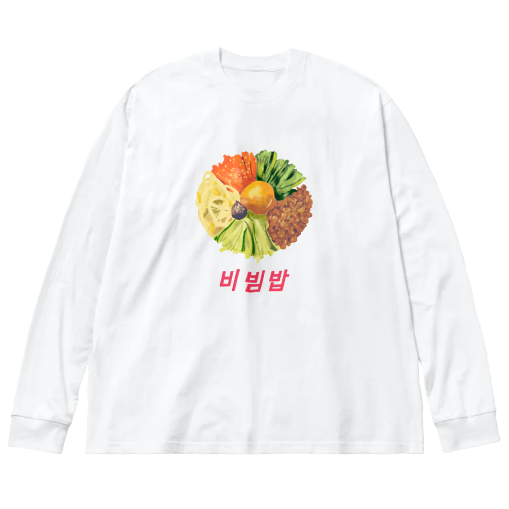 レトロサウナのビビンバ ビッグシルエットロングスリーブTシャツ