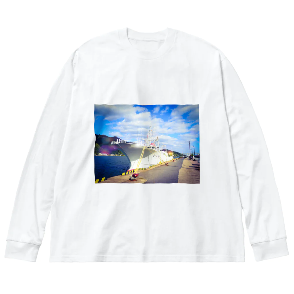 ChikuwaShopのプリントTシャツ Big Long Sleeve T-Shirt