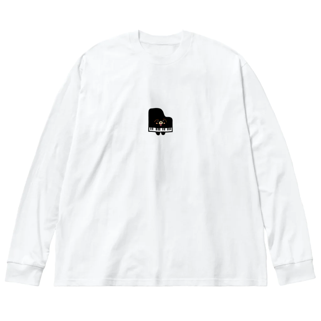 OJR.ショップのぽめだるまピアノ ビッグシルエットロングスリーブTシャツ