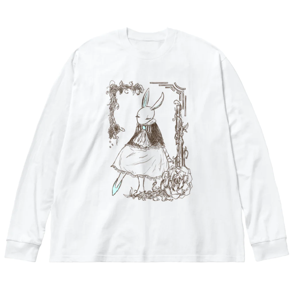 日向のレジャーシート。のドウワウサギ、シンデレラ。 Big Long Sleeve T-Shirt