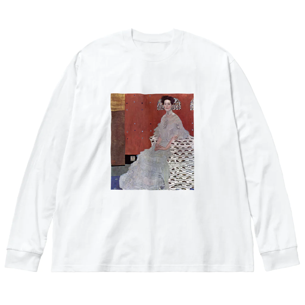 art-standard（アートスタンダード）のグスタフ・クリムト（Gustav Klimt） / 『フリッツア・リードラーの肖像』（1906年） Big Long Sleeve T-Shirt