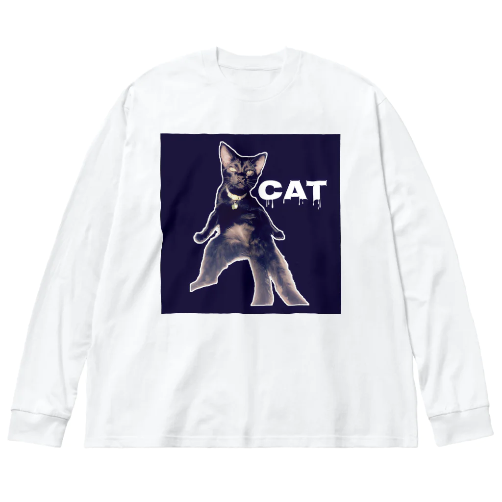 佳石（かせき）のおCATちゃん ビッグシルエットロングスリーブTシャツ