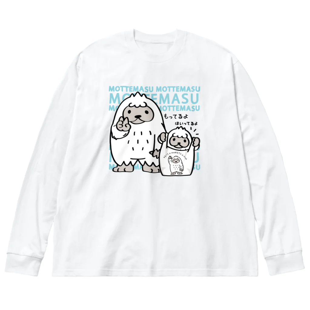 イラスト MONYAAT の CT111 YETI is yeah*A*エコバッグもってます ビッグシルエットロングスリーブTシャツ