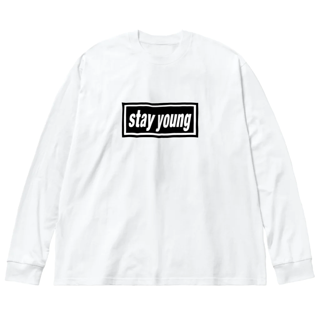 DRIPPEDのstay young-ステイヤング-BOXロゴ ビッグシルエットロングスリーブTシャツ