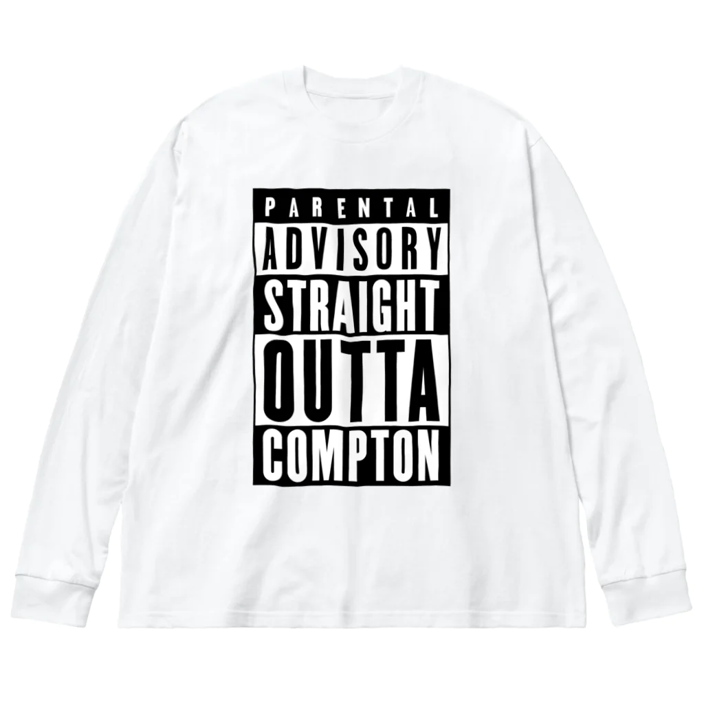 DRIPPEDのPARENTAL ADVISORY STRAIGHT OUTTA COMPTON-ペアレンタル・アドバイザリー・ストレイト・アウタ・コンプトン- ボックスロゴ Big Long Sleeve T-Shirt