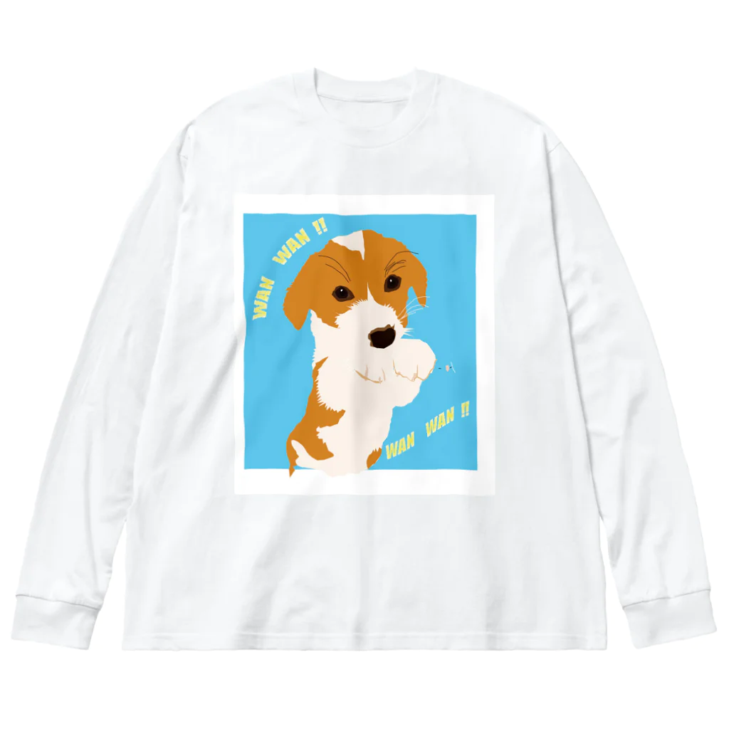 burijinaのコーギー犬 ビッグシルエットロングスリーブTシャツ