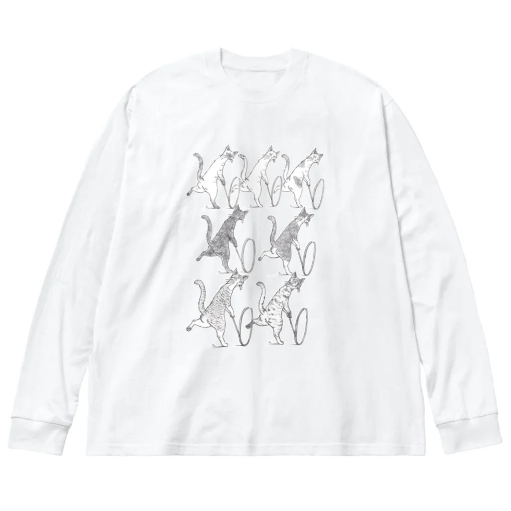 ＰＵＧＬＡＮＤの猫たちの輪回し。 Big Long Sleeve T-Shirt