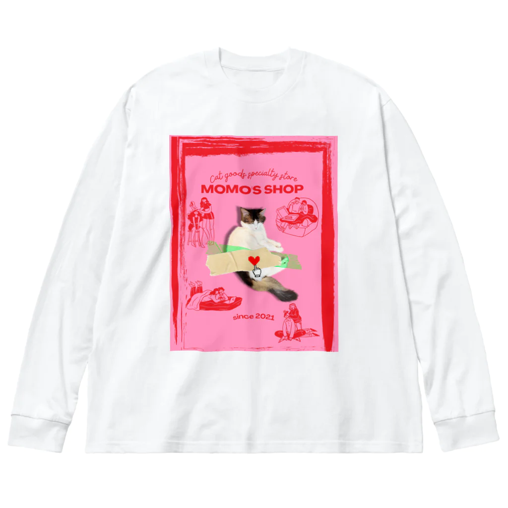 𝙈𝙊𝙈𝙊'𝙨 𝙎𝙝𝙤𝙥のMOMO's shop ビッグシルエットロングスリーブTシャツ