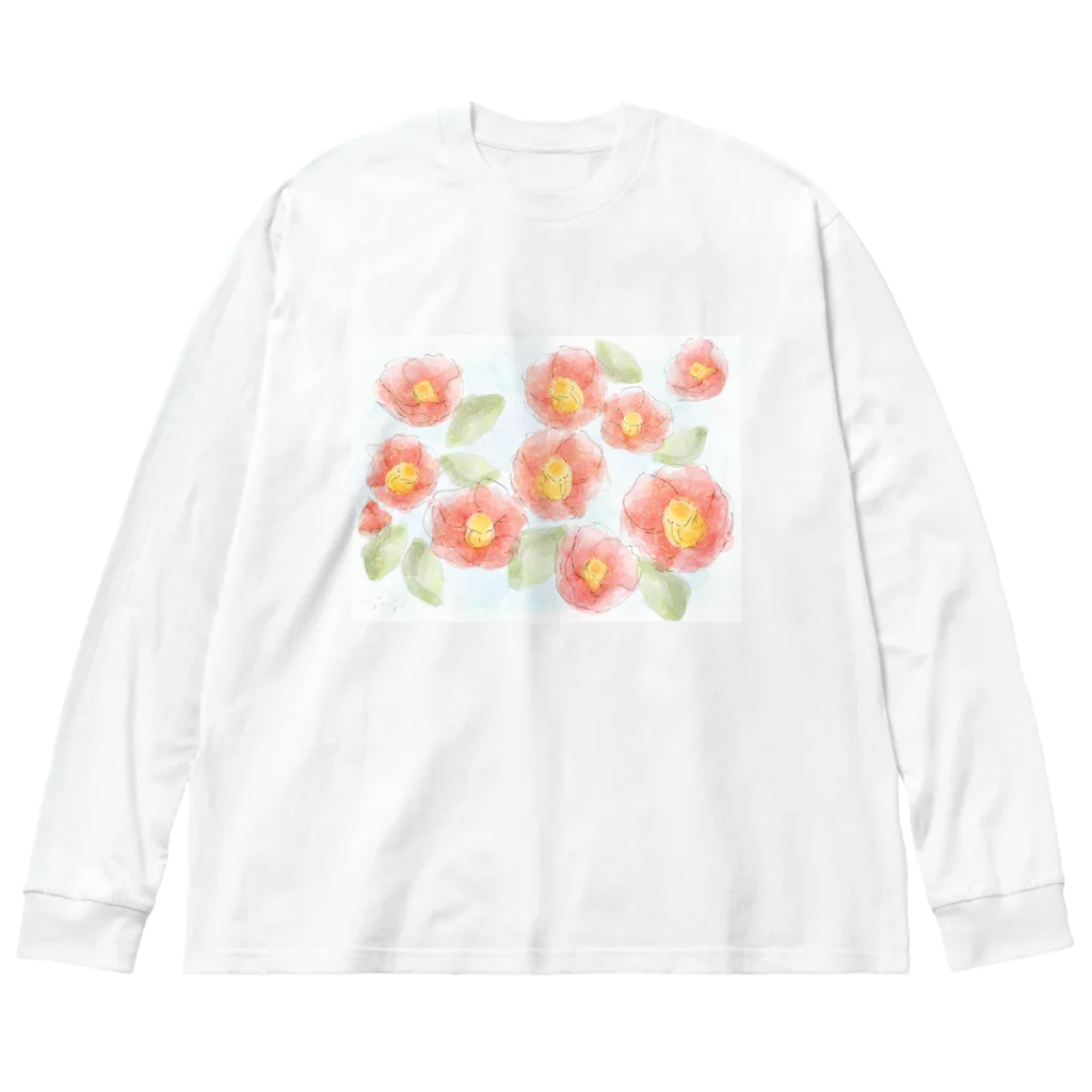 tokoの水面椿（ミナモツバキ） Big Long Sleeve T-Shirt