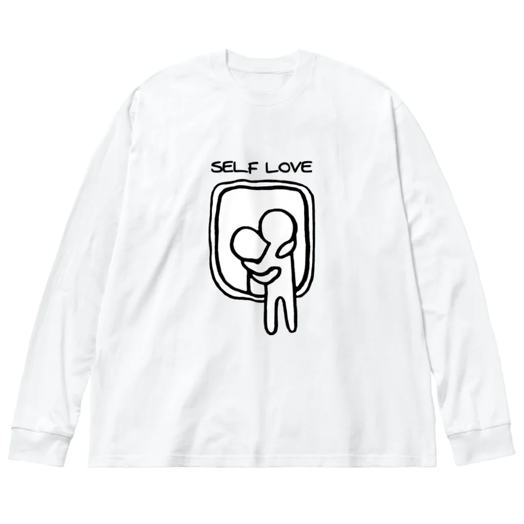 ネッシヤスク・サメヤスイのSelf love•自分にギュッ Big Long Sleeve T-Shirt