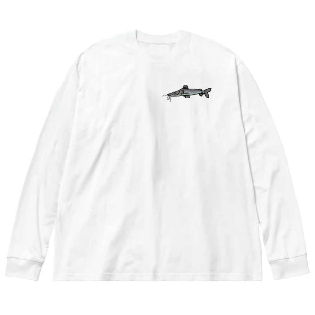 snaggedgorillaのタイガーショベルノーズキャット Big Long Sleeve T-Shirt