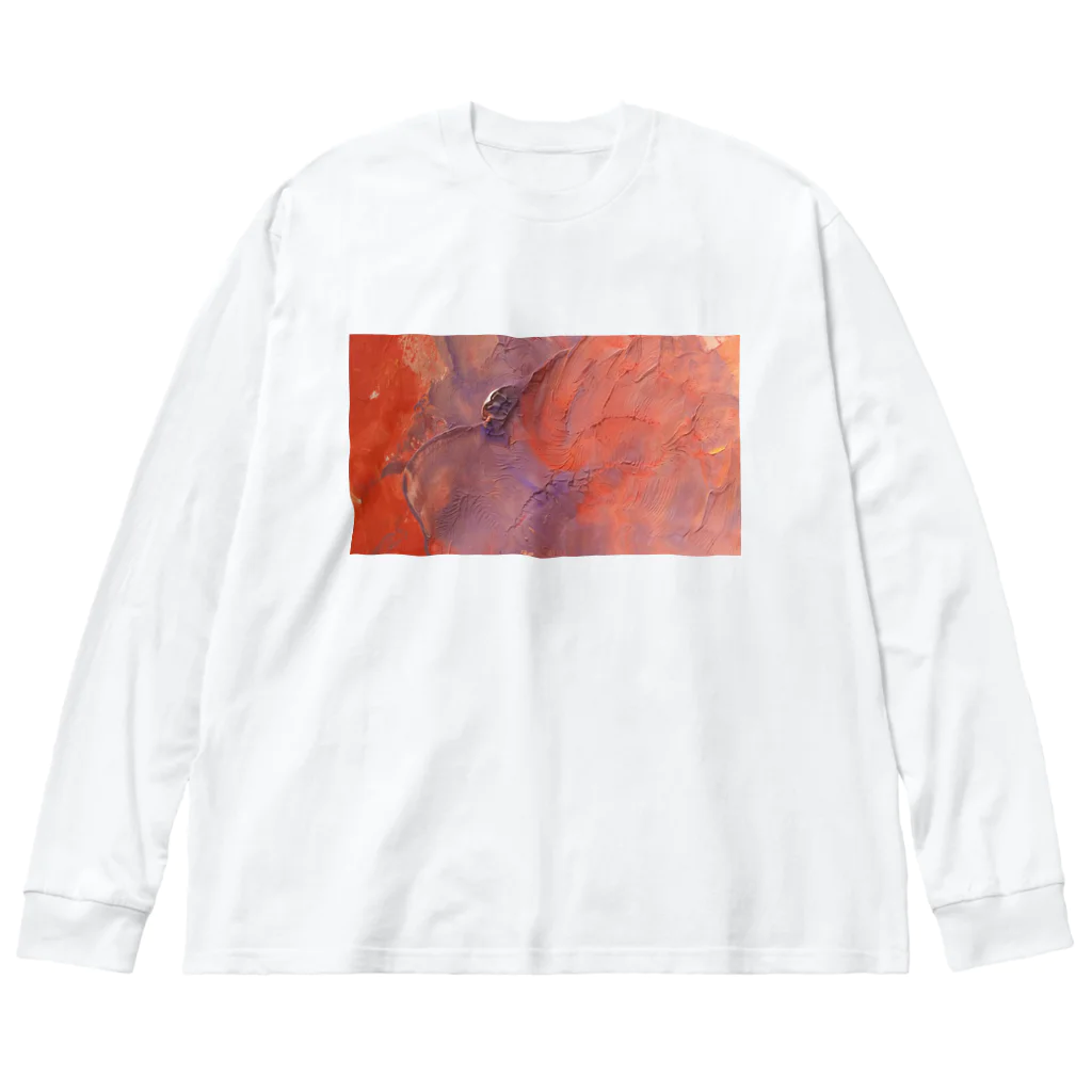 cardamom-coffeeの春色絵の具シリーズ1 Big Long Sleeve T-Shirt