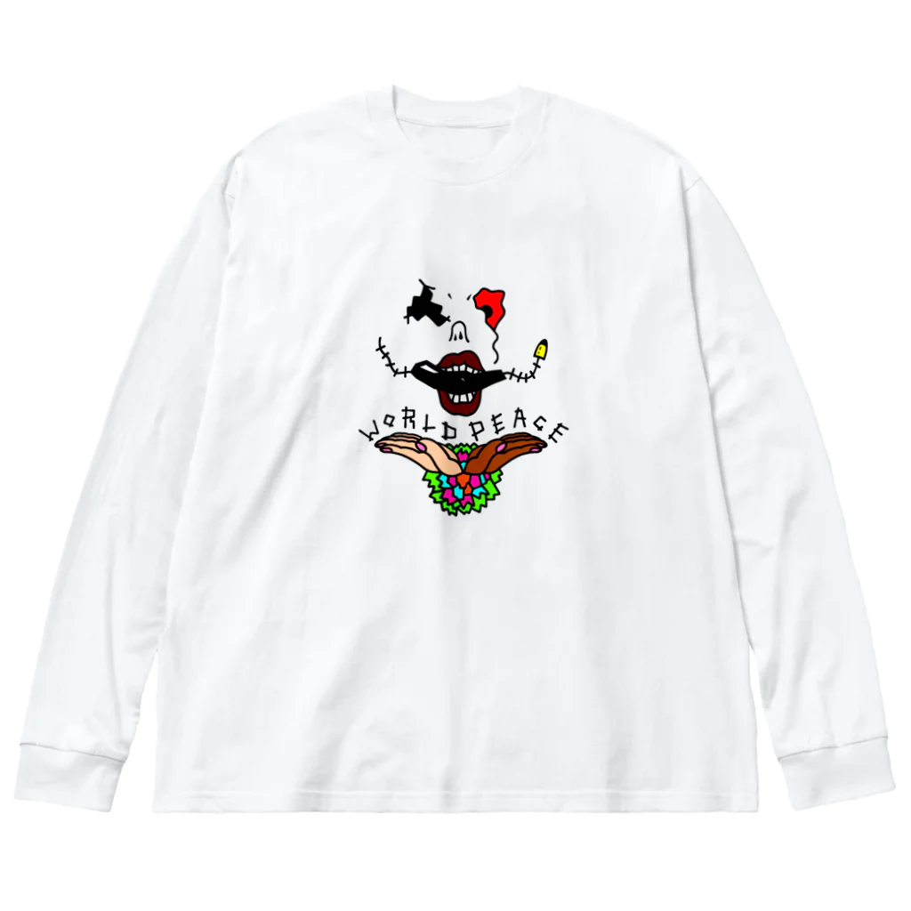 TheLYのworld peace Big Long Sleeve T-Shirt