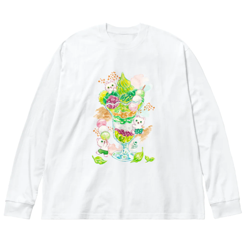 Yukie Shiratori (しらとり ゆきえ)の抹茶パフェ Big Long Sleeve T-Shirt