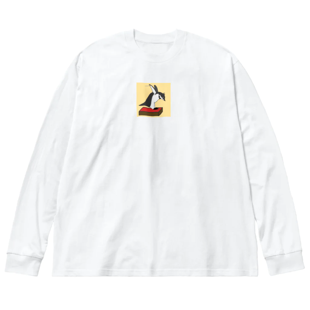 モユズの深々お辞儀指揮者ペンギン　きいろ Big Long Sleeve T-Shirt