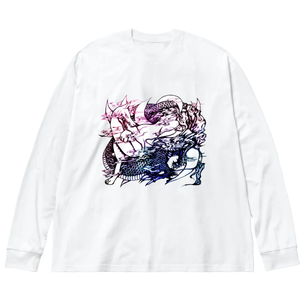 SumiReの九尾と龍　カラー Big Long Sleeve T-Shirt