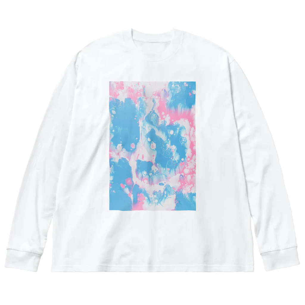 さくらもち🌸のマーブルB ビッグシルエットロングスリーブTシャツ