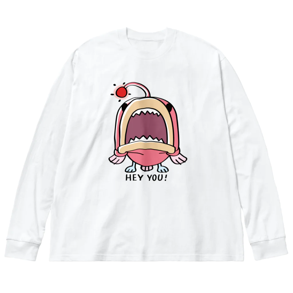 イラスト MONYAAT の海の底のあんこ姫*HEY YOU!*A Big Long Sleeve T-Shirt