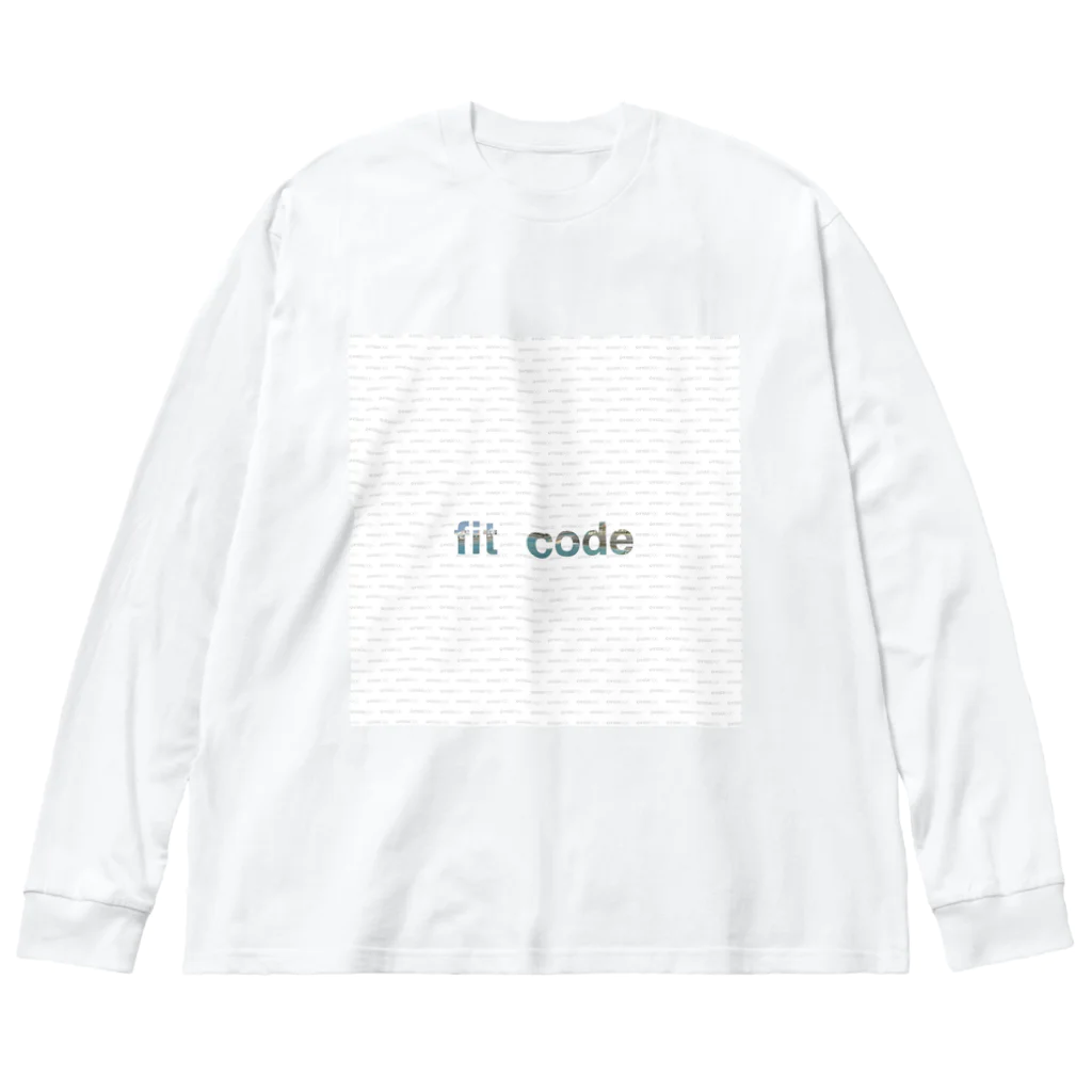 fit code【公式】のfit ロンT 日本の最南端カルチャー文字の背景には沖縄の景色が詰まった光景がチャームポイント。海大好き人も、オシャレ大好きマニアにも大人気！！！！！ Big Long Sleeve T-Shirt