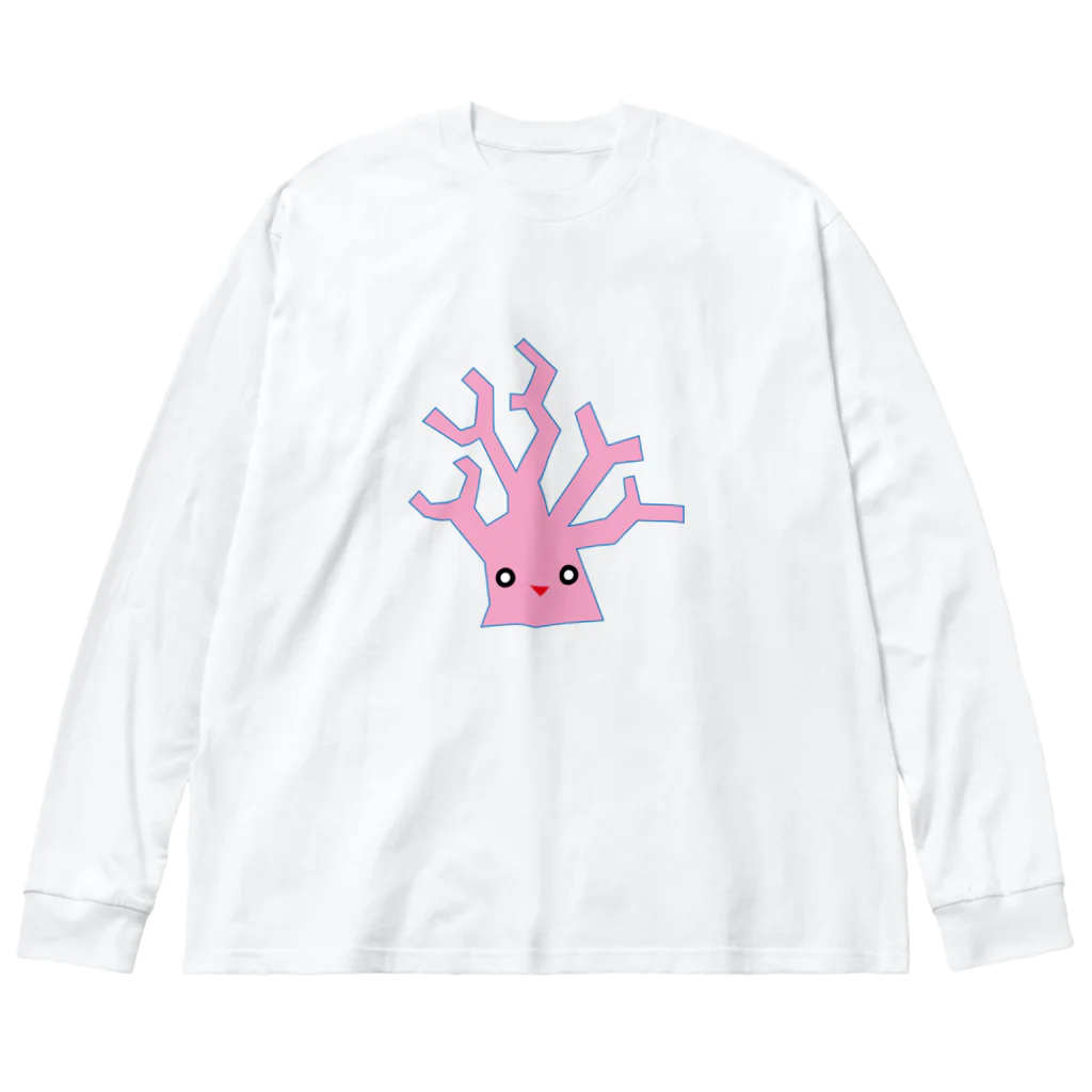 ゴロニャーのダサT屋さんのサンゴの日 対応グッズ サンゴくん Big Long Sleeve T-Shirt