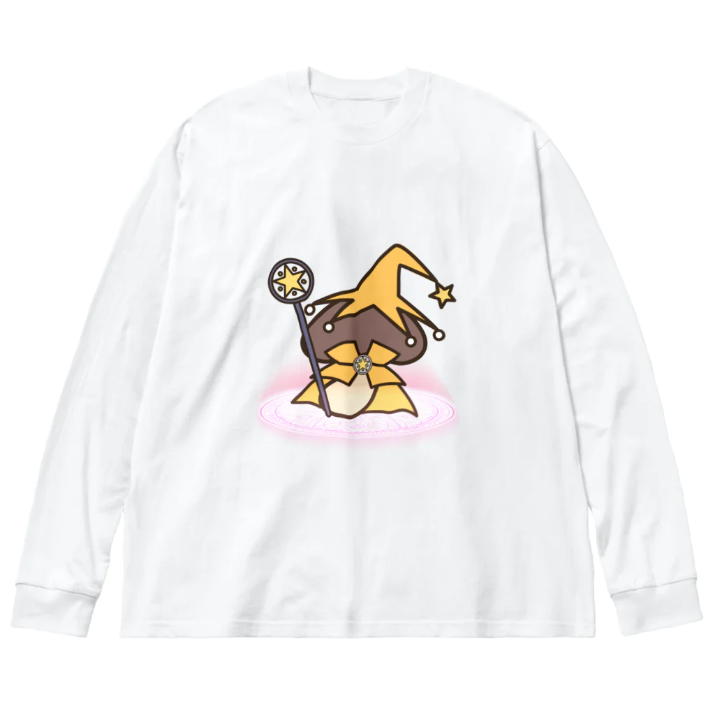 MOF-Island商店のほし☆しいたけ（オレンジ） ビッグシルエットロングスリーブTシャツ