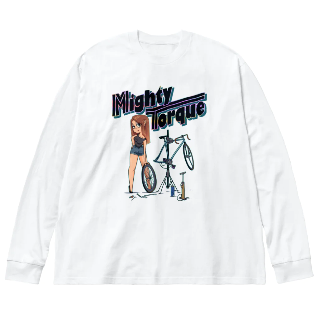 nidan-illustrationの"Mighty Torque" ビッグシルエットロングスリーブTシャツ