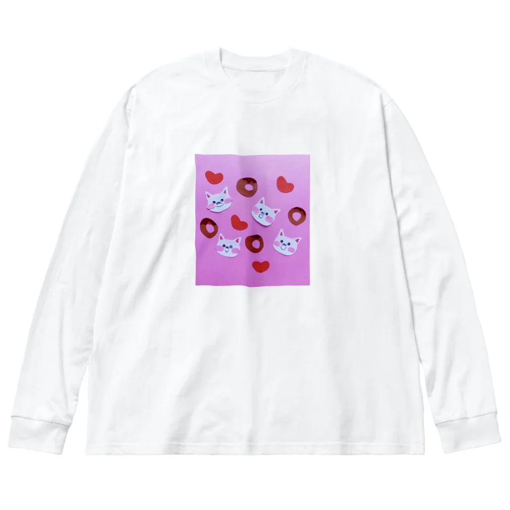 LsDF   -Lifestyle Design Factory-のチャリティー【sweet cats】 Big Long Sleeve T-Shirt