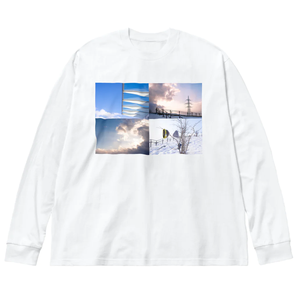 moromoroの冬の公園 Big Long Sleeve T-Shirt