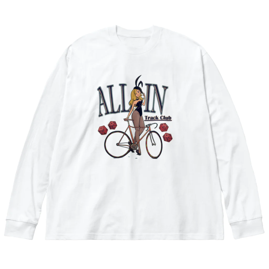 nidan-illustrationの"ALL IN -Track Club-" Big Long Sleeve T-Shirt