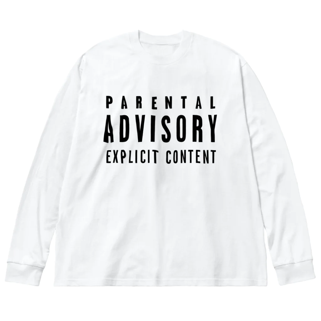 DRIPPEDのPARENTAL ADVISORY-ペアレンタル アドバイザリー-文字のみロゴTシャツ ビッグシルエットロングスリーブTシャツ