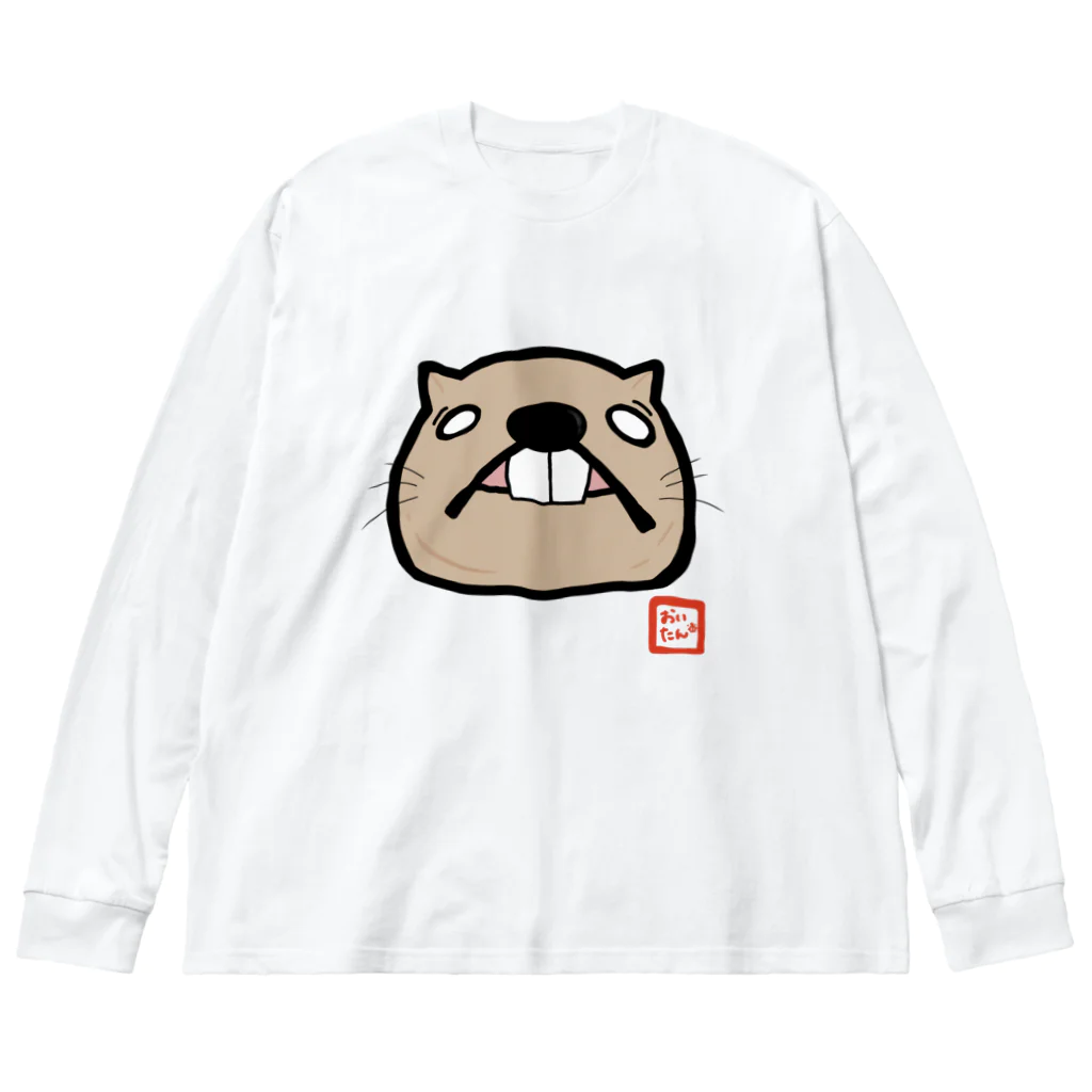 Chekesのでっぱおいたん BIGシルエットロングTシャツ ビッグシルエットロングスリーブTシャツ