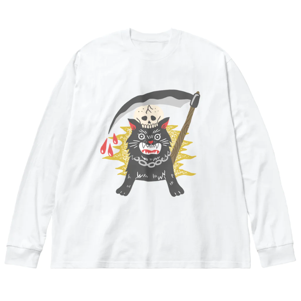 福屋のReaper cat ビッグシルエットロングスリーブTシャツ