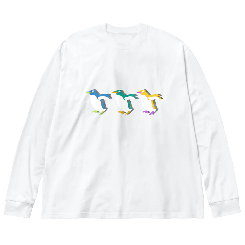 ゆるん屋。のドンキホーテペンギンくん Big Long Sleeve T-Shirt