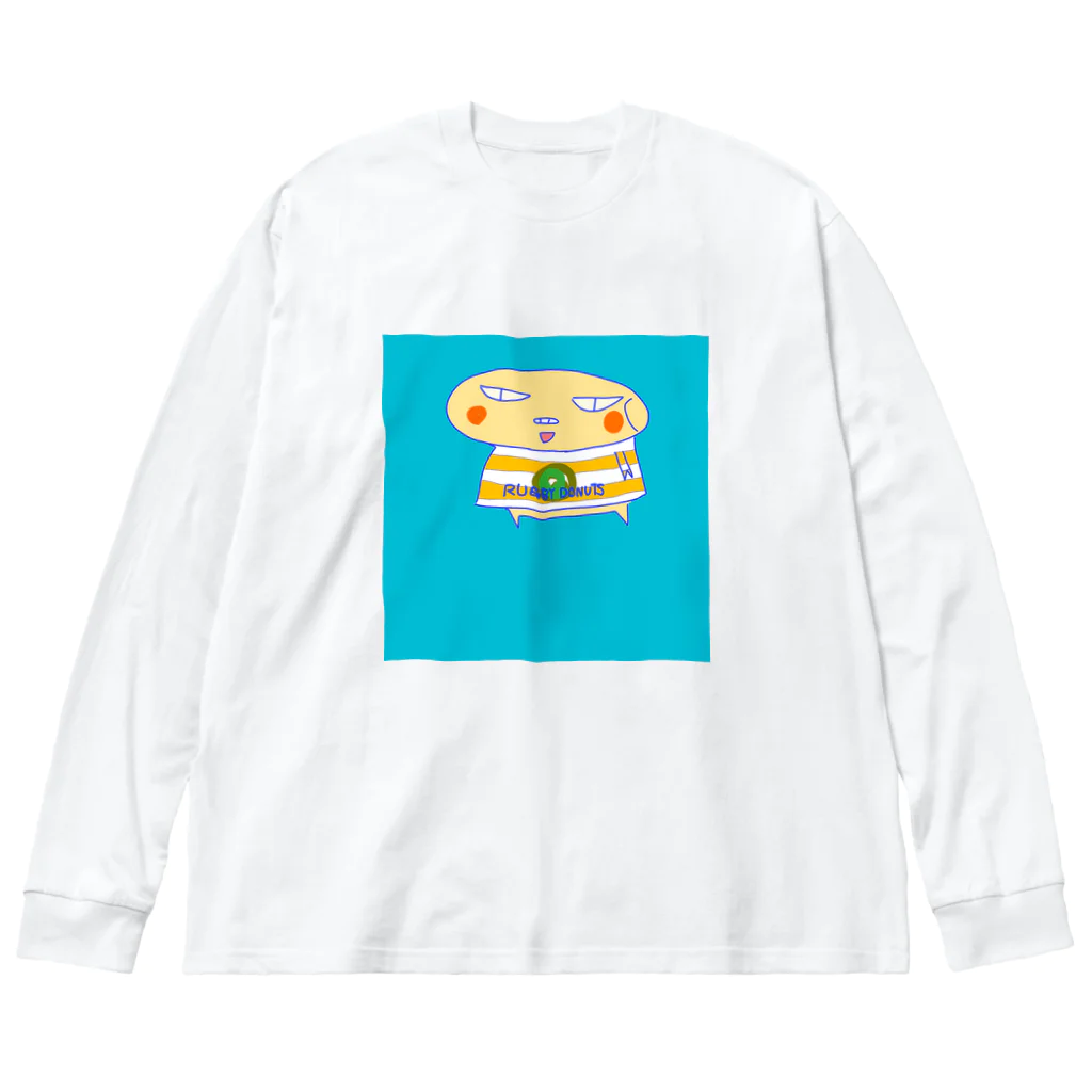 おじじなるらぶのラグビードーナツ🍩 ビッグシルエットロングスリーブTシャツ