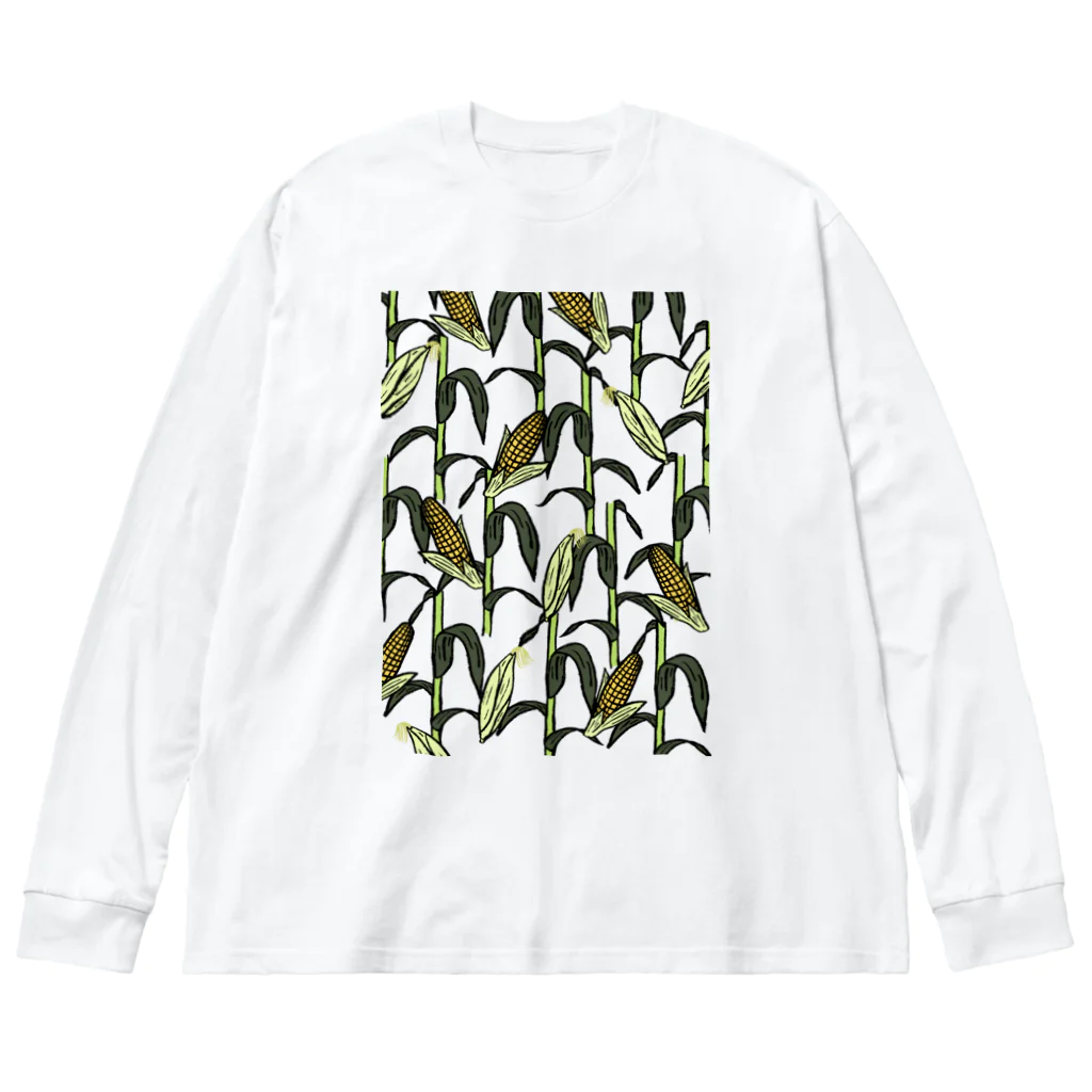 気ままに創作　よろず堂のとうもろこし Big Long Sleeve T-Shirt