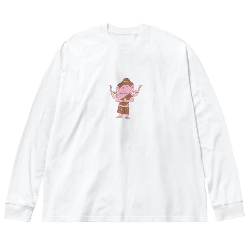 遊庵のアシュラくん ビッグシルエットロングスリーブTシャツ