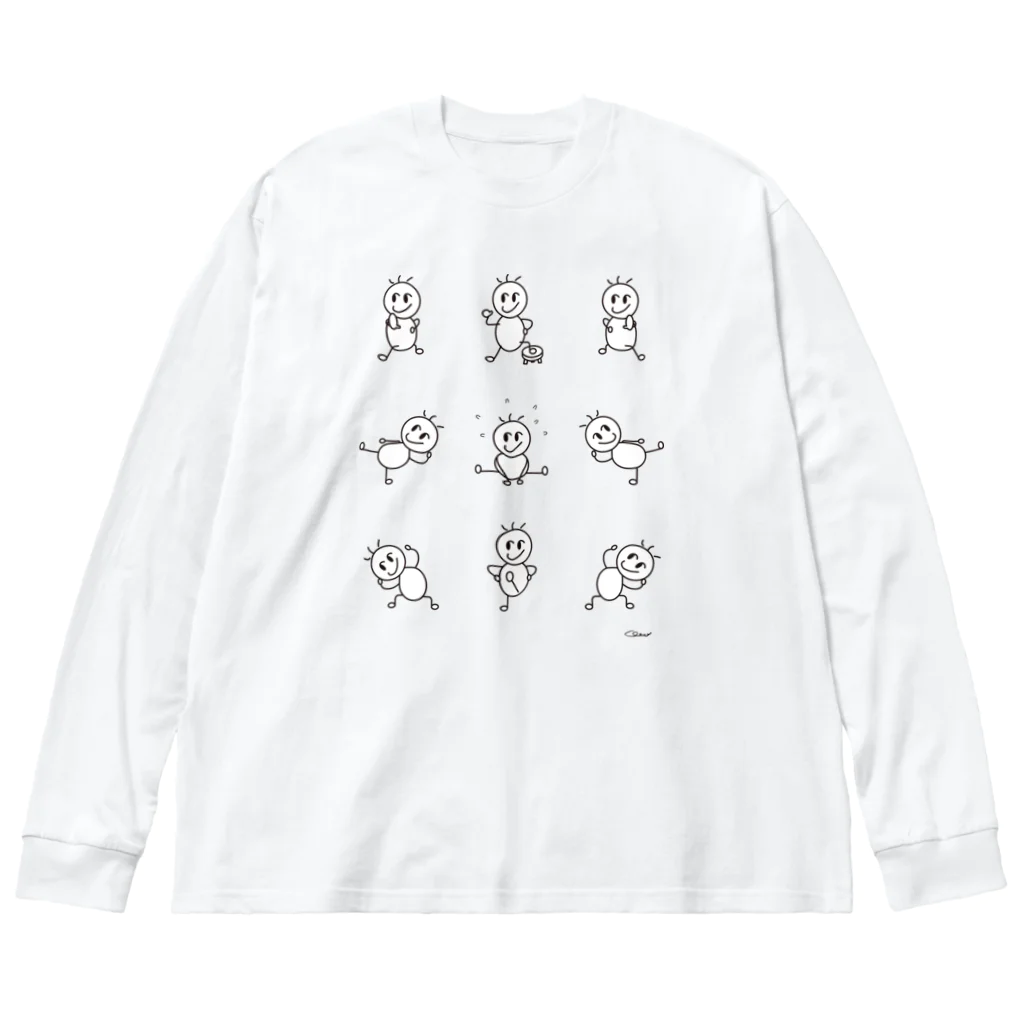 クレオパラコのactions Big Long Sleeve T-Shirt