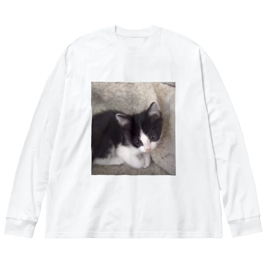 みーのお部屋 のおすまし猫 テールくん ビッグシルエットロングスリーブTシャツ