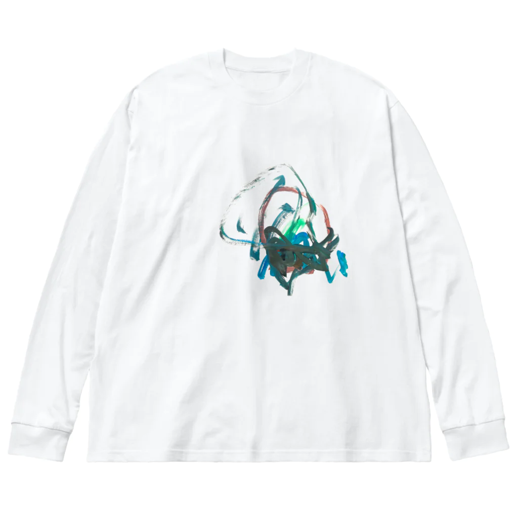 bochicoのdrawing BATTA Tee Big Long Sleeve T-Shirt