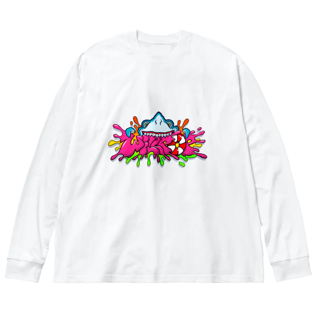 WILL POPのWILLPOPロゴ(サメ) Big Long Sleeve T-Shirt