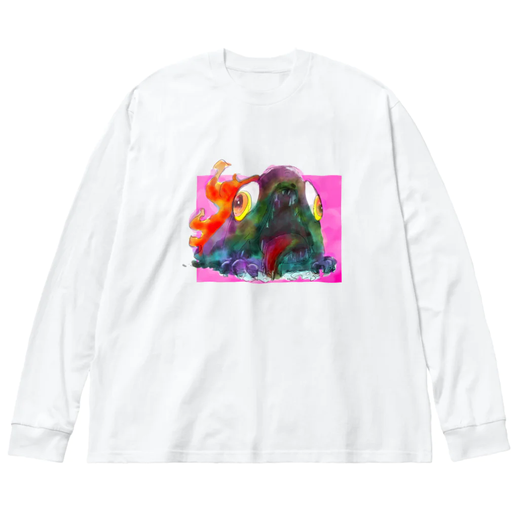 LIFE_is_a_JOKEの焼き魚ちゃん Big Long Sleeve T-Shirt