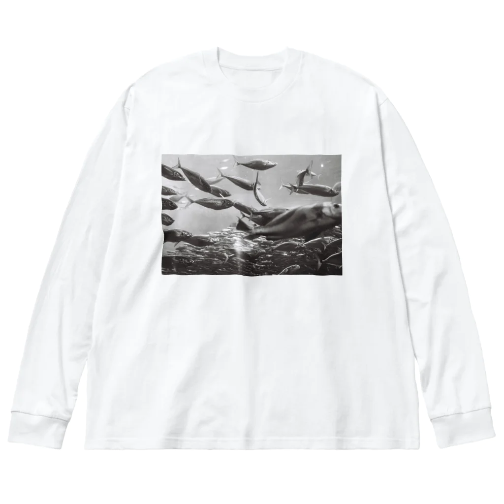 P stock の水族館の可愛いお魚 Big Long Sleeve T-Shirt