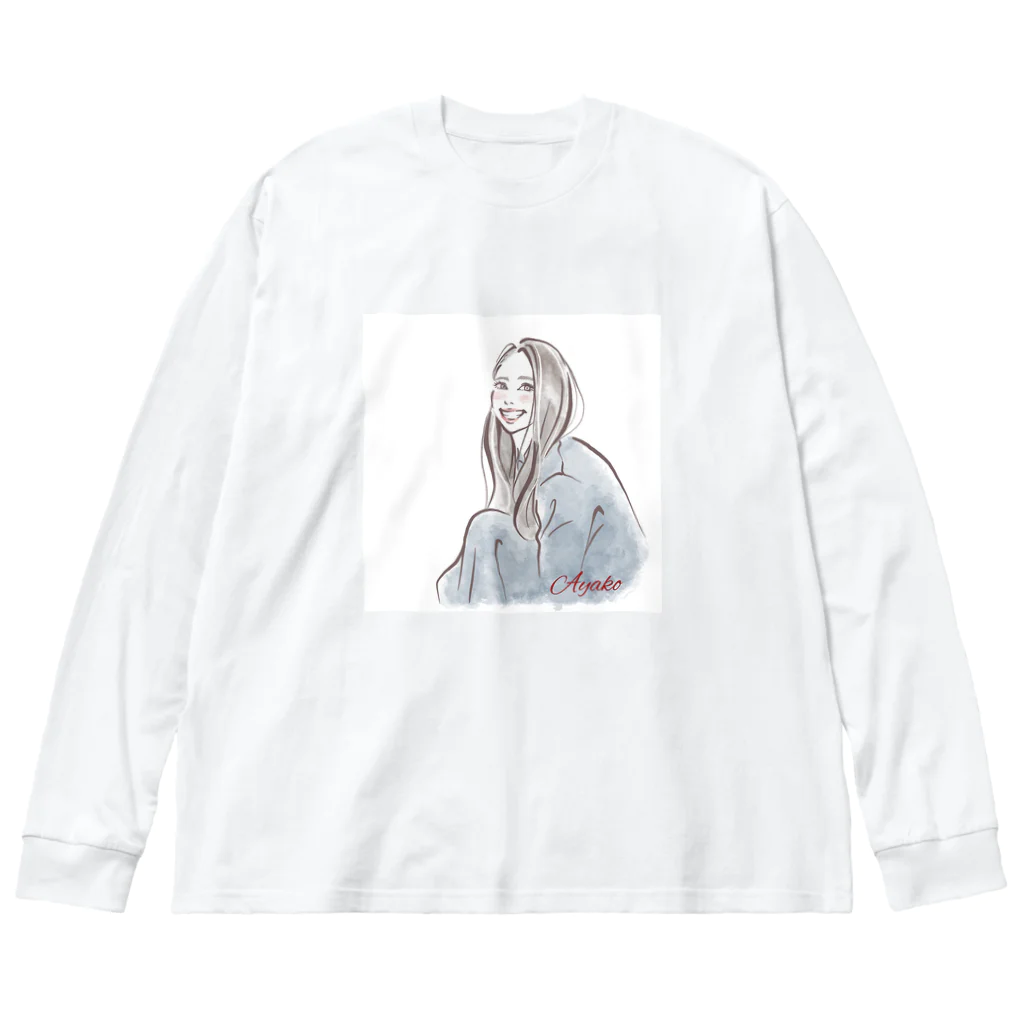 浜名綾子hamanaayakoの綾子 ビッグシルエットロングスリーブTシャツ