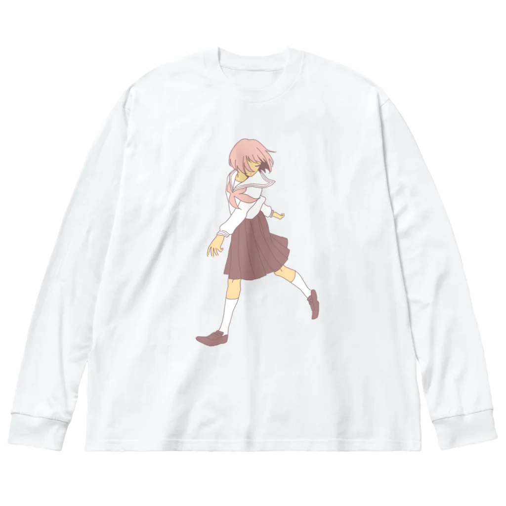 meteorline（わた）のさくらダンス Big Long Sleeve T-Shirt