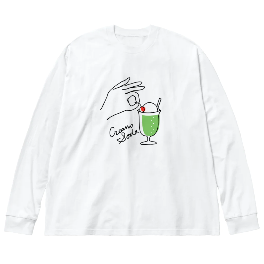 YANTA BOXのクリームソーダ Big Long Sleeve T-Shirt