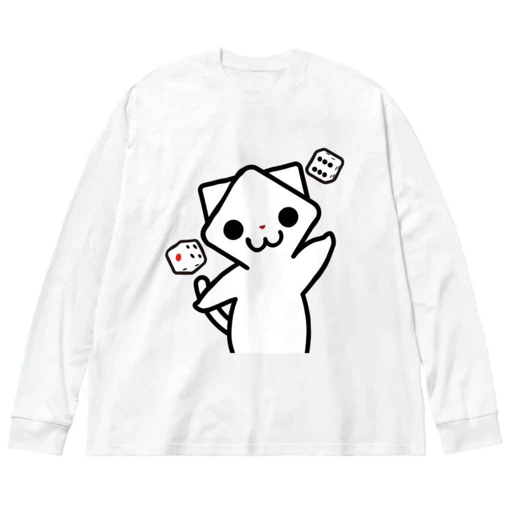 株式会社クラップスのダイスネコ「コロ」 Big Long Sleeve T-Shirt